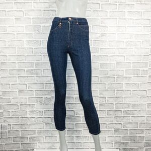 Judi Rosen NY Women's High Rise indigo cotton Stretch Skinny Jeans size 26